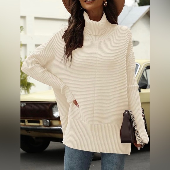 ๐ NWT ๐ - EFAN 2023 Fall Trendy Oversized Turtleneck Sweater - Picture 4 of 6